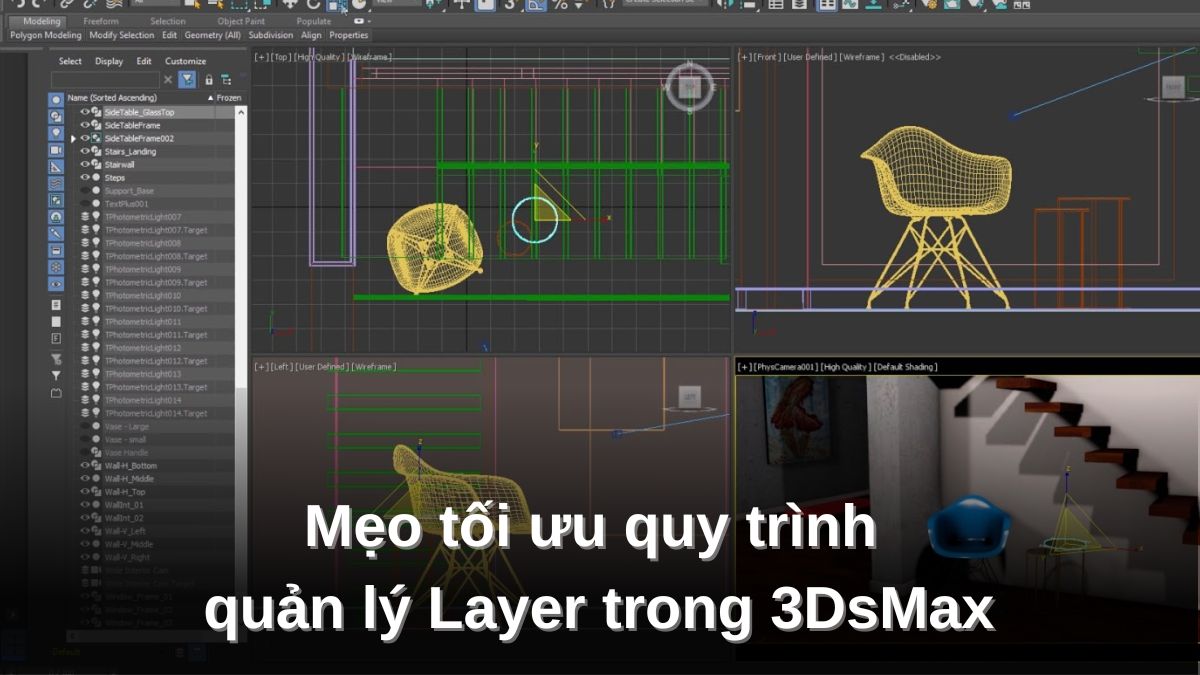 Mẹo tối ưu quy trình quản lý Layer trong 3DsMax