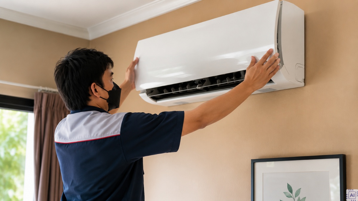Vỏ máy hoặc nắp dàn lạnh lắp chưa khít
