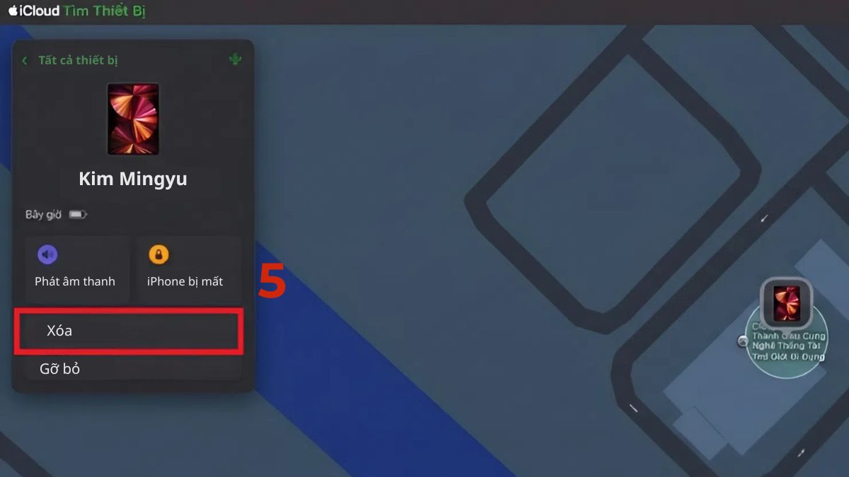 Sử dụng Find My iPad để mở khóa iPad khi quên pass bước 4