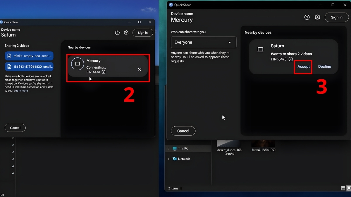 Chia sẻ file giữa 2 máy tính Windows bước 2
