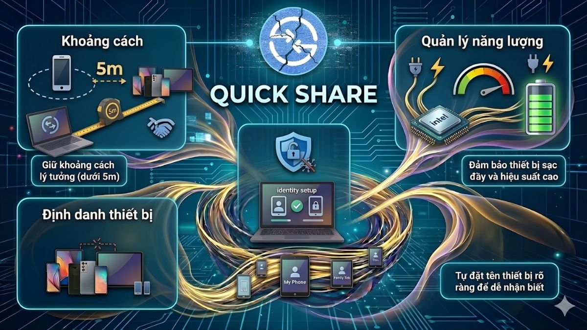 Một số lưu ý khi sử dụng Quick Share