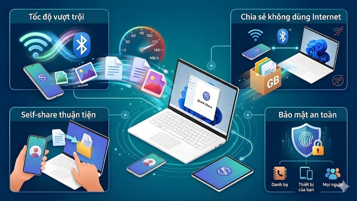 Những tính năng nổi bật của Quick Share Windows