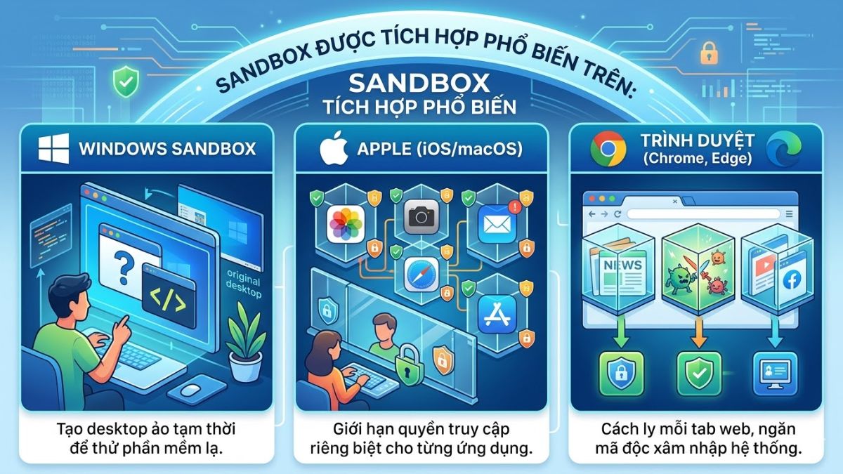 Những nền tảng đang sử dụng Sandbox 