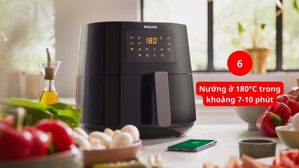 Cách nướng sầu riêng bằng nồi chiên không dầu đơn giản bước 4