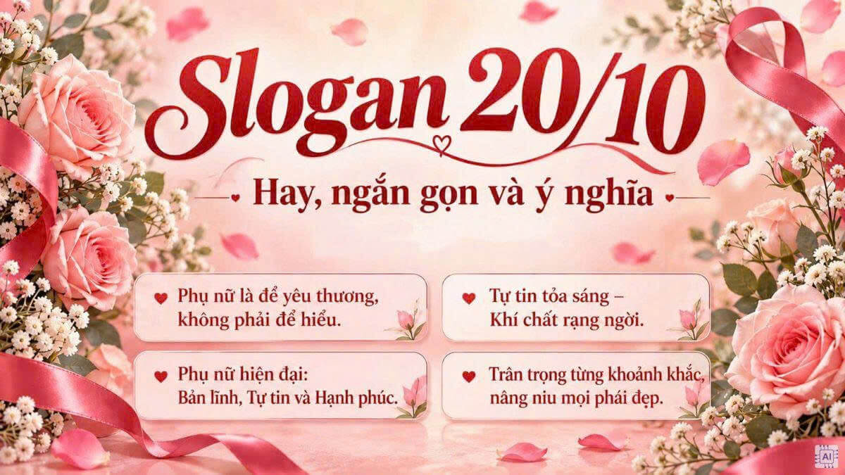 Slogan 20/10 hay và ý nghĩa