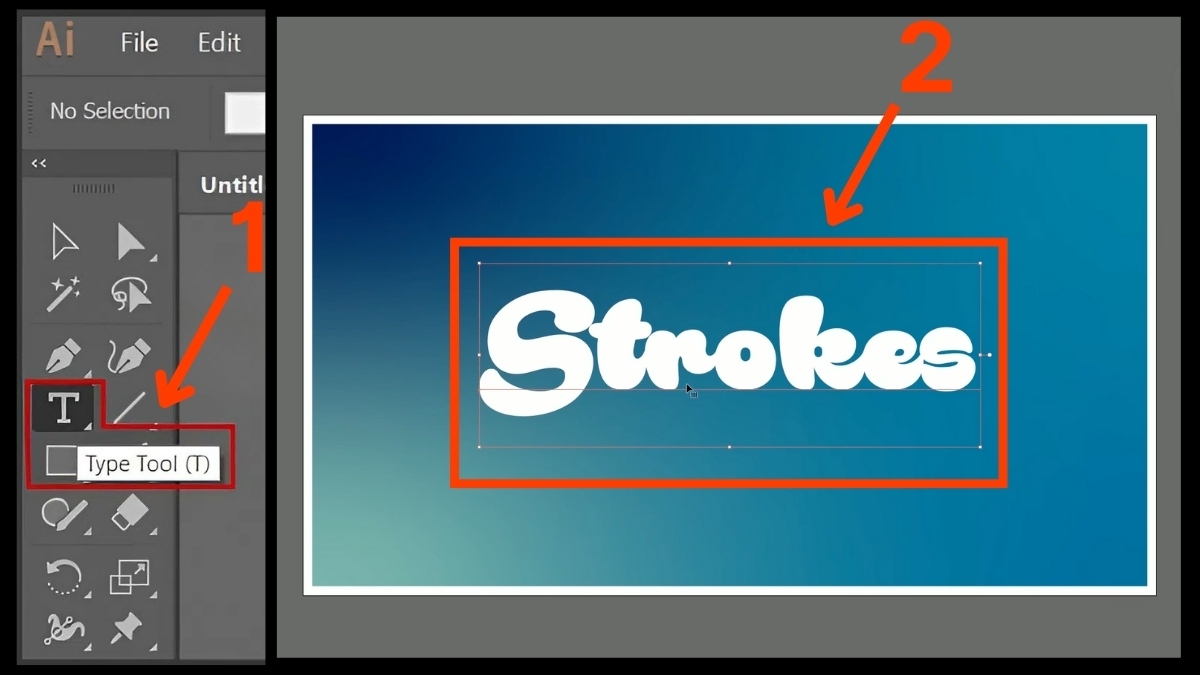 Vẽ đối tượng cần tạo Stroke