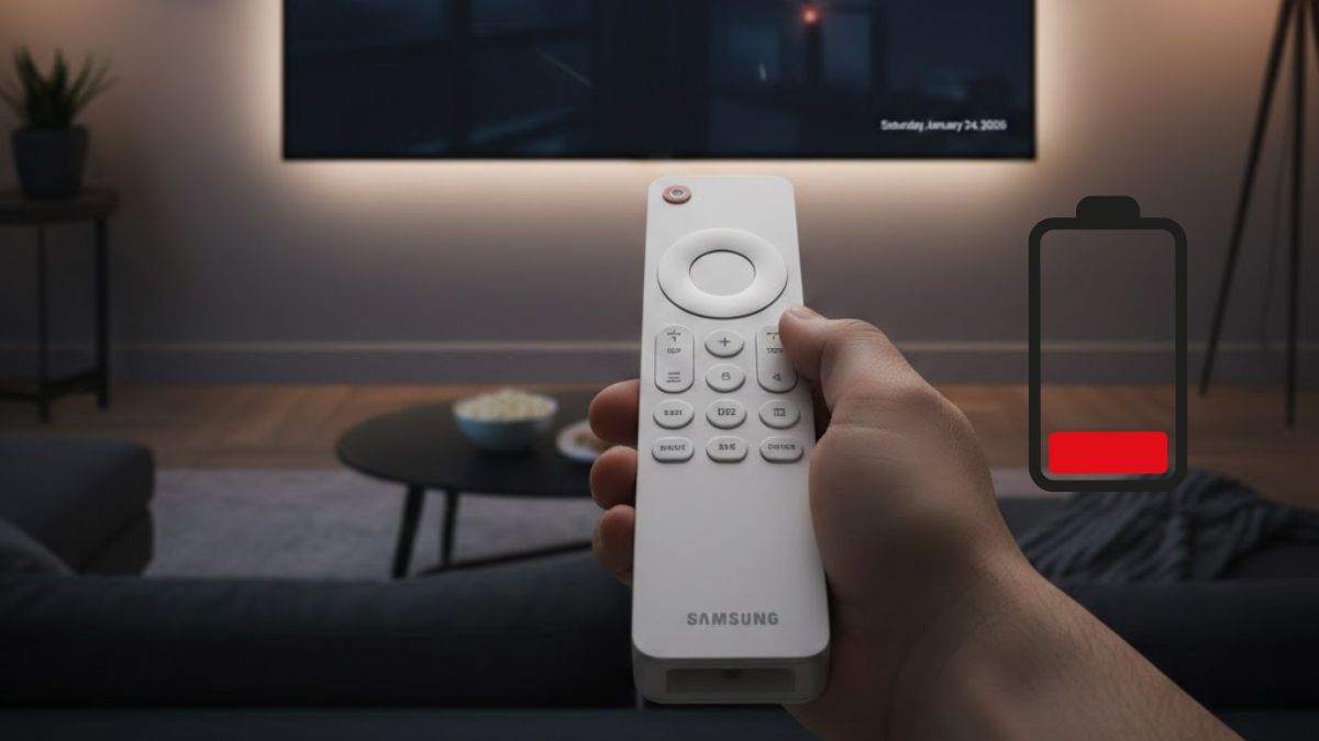 Điều khiển tivi Samsung hết pin hoặc pin lắp sai dẫn đến không hoạt động