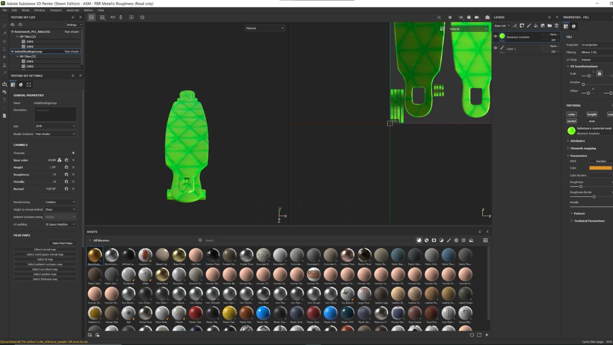 Substance Painter là công cụ dùng thiết kế và tô màu chất liệu bề mặt cho các mô hình 3D