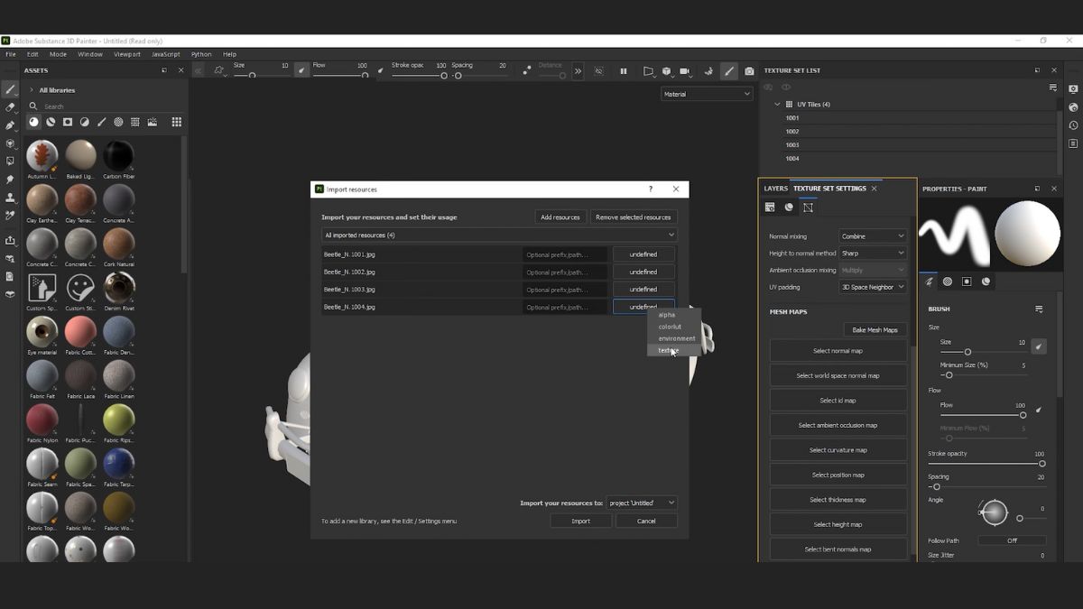 Cách xuất file texture trong Substance Painter