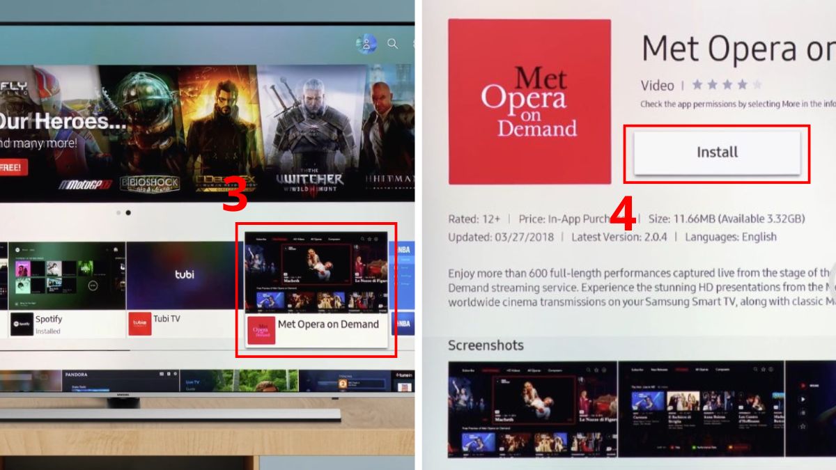 Tải ứng dụng trên tivi Samsung qua Smart Hub bước 3