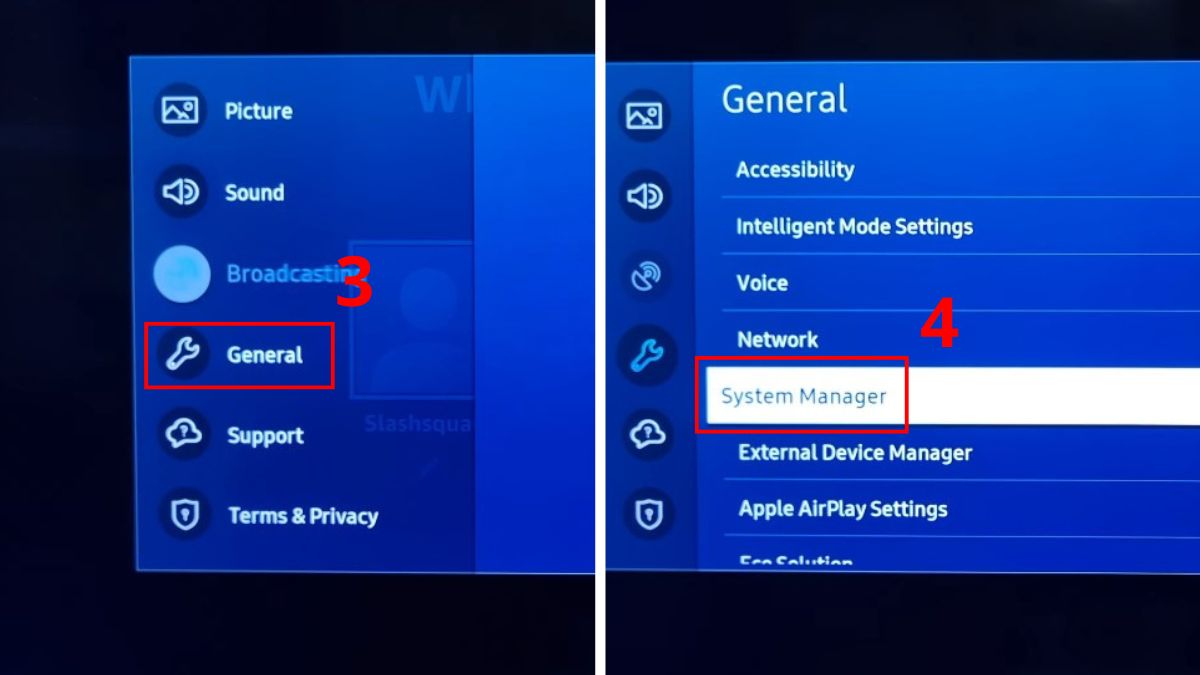 Đăng nhập tài khoản Samsung Account trên tivi bước 2