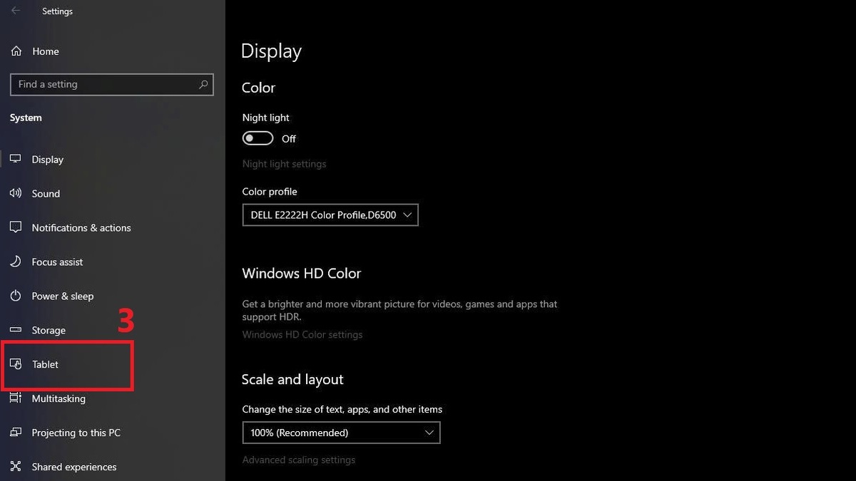 Cách bật lại chế độ máy tính bảng trên Win 10 khi cần bước 2