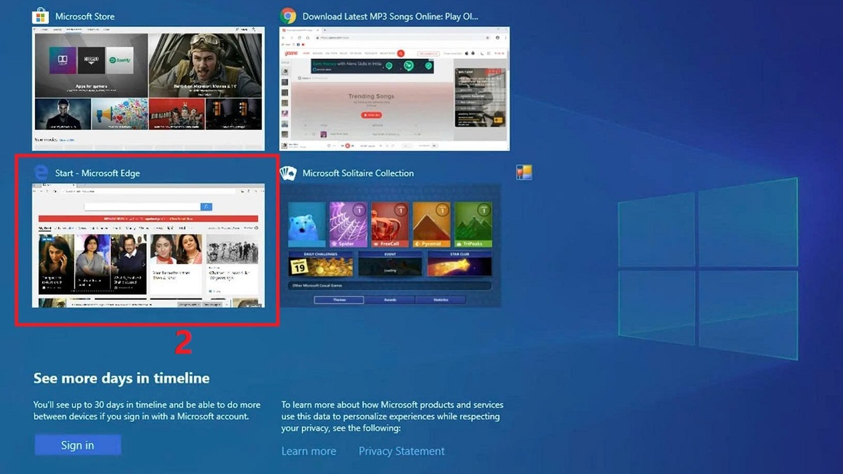Cách chia đôi màn hình khi sử dụng chế độ máy tính bảng bước 2