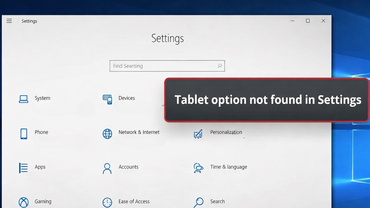 Một số lỗi thường gặp khi bật tắt chế độ máy tính bảng trên Windows 10