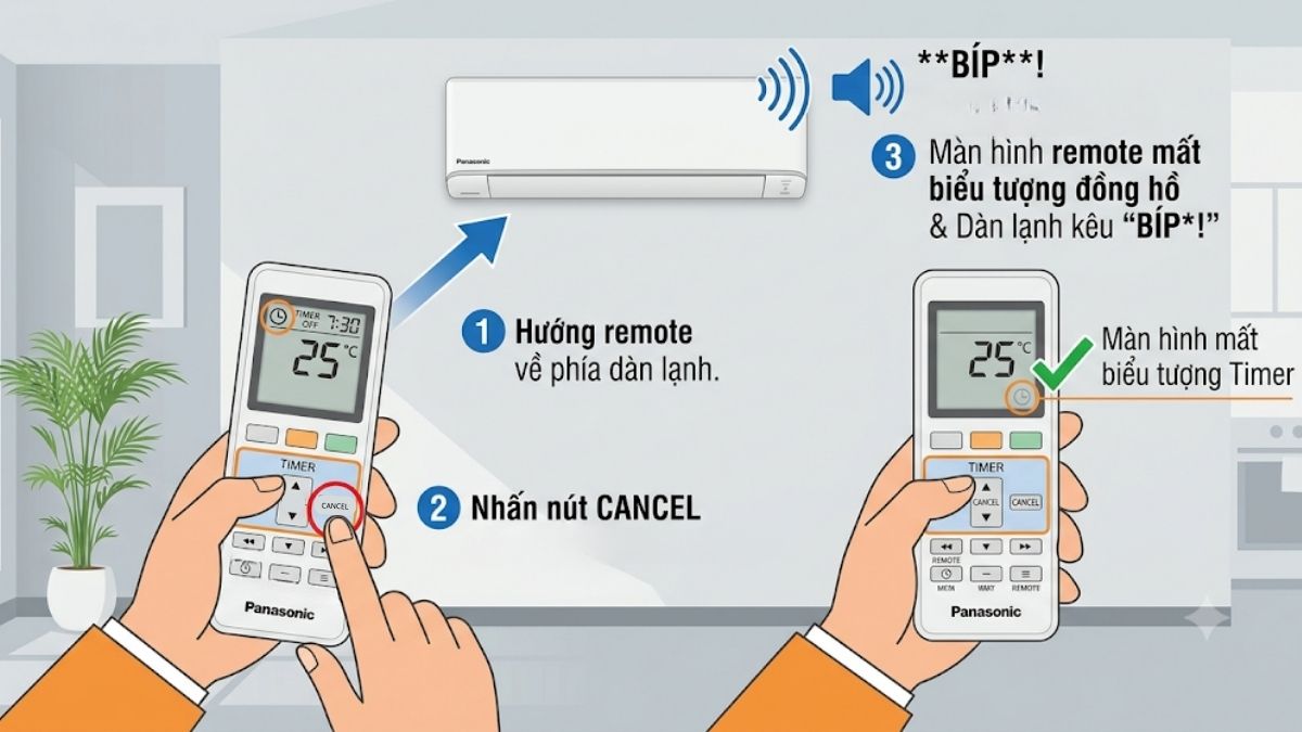Cách tắt chế độ hẹn giờ tắt (Timer Off) tự động