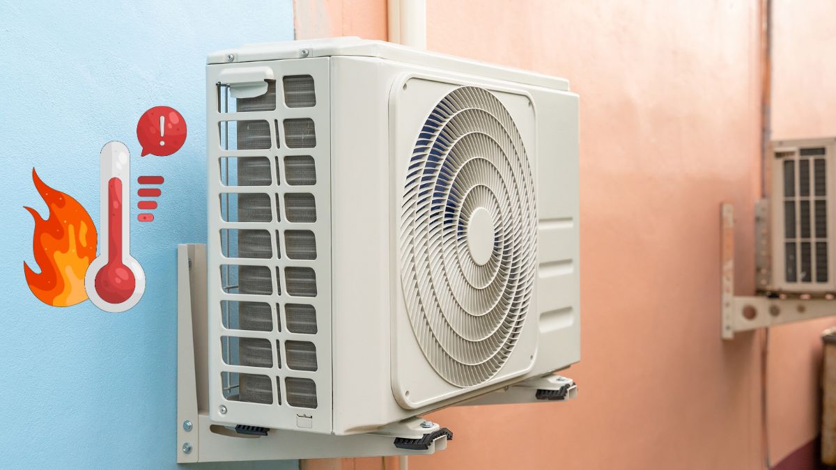 Cục nóng điều hòa bị quá nhiệt khiến chế độ tự động ngắt kích hoạt sớm