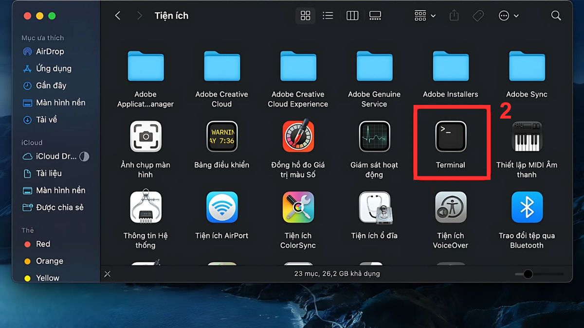 Tắt chế độ tự tắt màn hình MacBook bằng Terminal bước 2