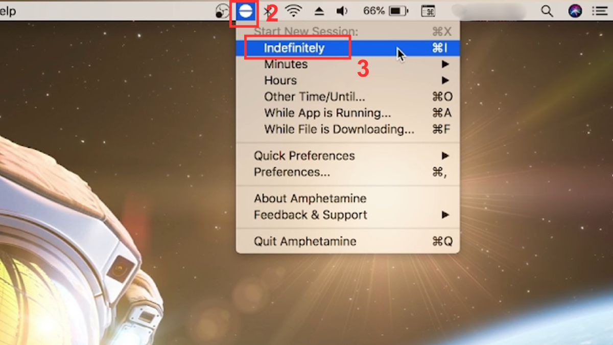 Tắt chế độ tự tắt màn hình MacBook bằng tiện ích hỗ trợ bước 2