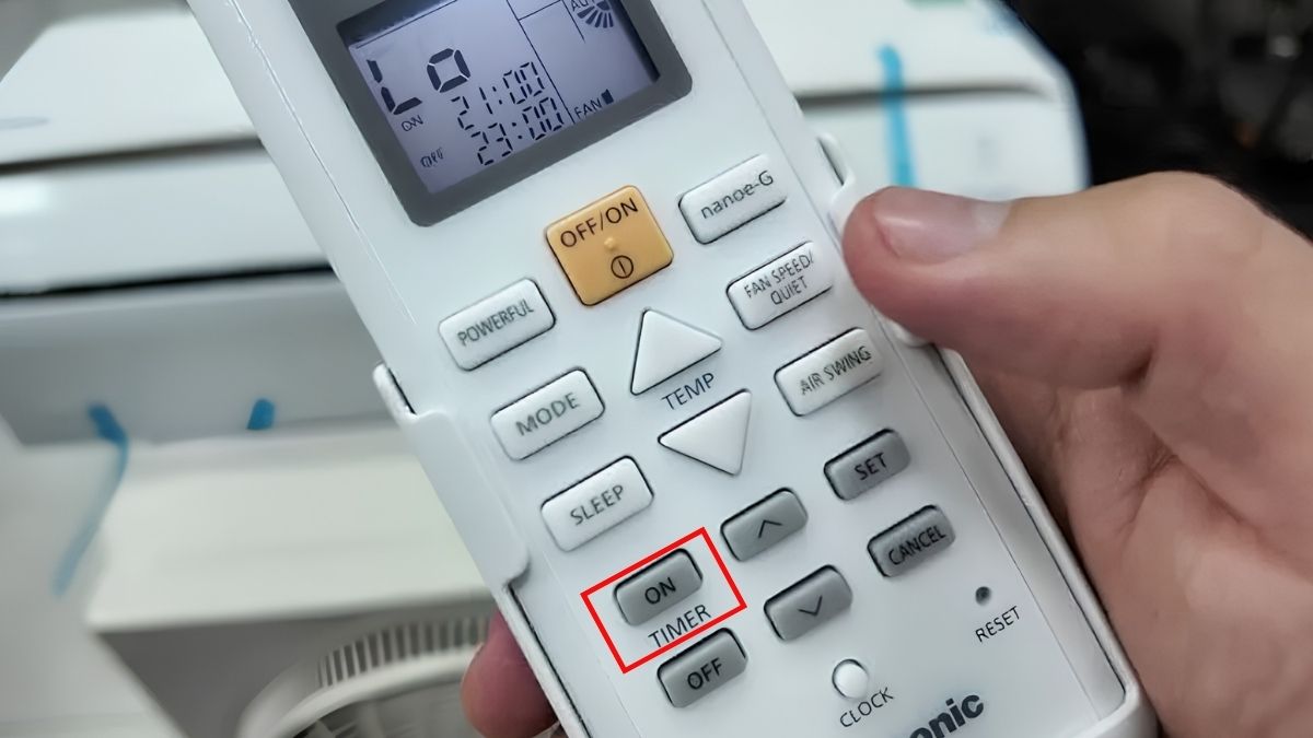 Tính năng hẹn giờ trên máy lạnh Panasonic giúp việc sử dụng trở nên tối ưu