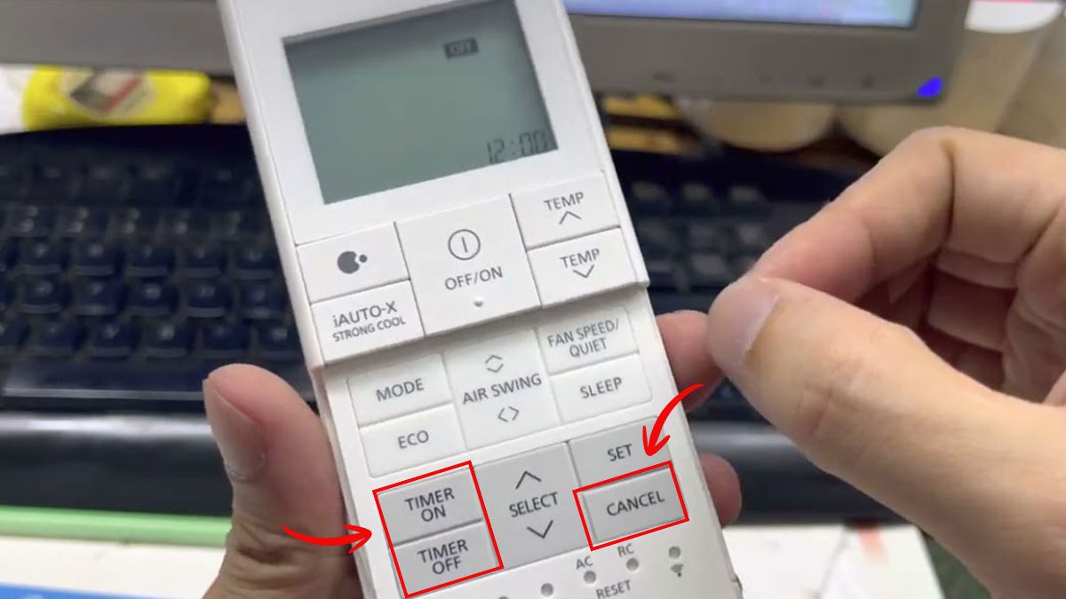 Remote chưa hủy hoàn toàn chế độ Timer
