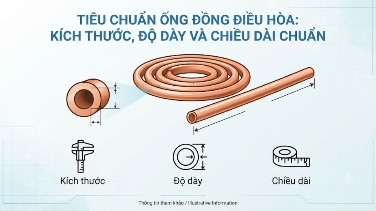 Tiêu chuẩn ống đồng điều hòa chuẩn kỹ thuật 2026