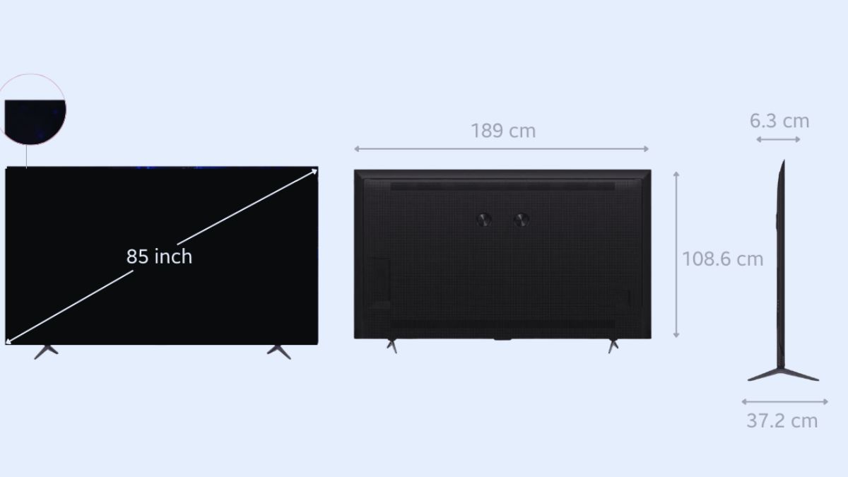 Google tivi TCL QLED 144Hz 4K 85 inch 2025