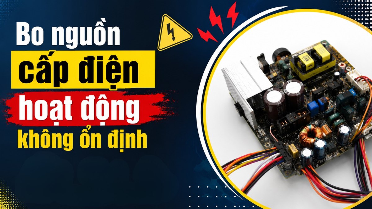 Bo nguồn cấp điện hoạt động không ổn định