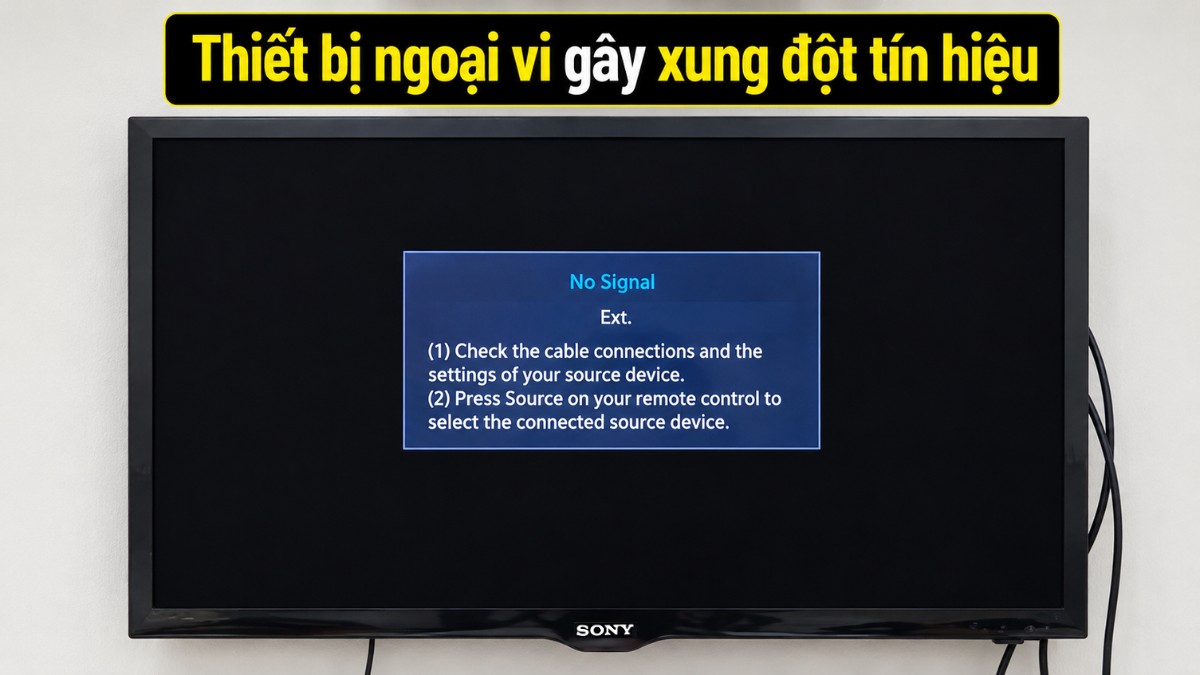 Thiết bị ngoại vi gây xung đột tín hiệu