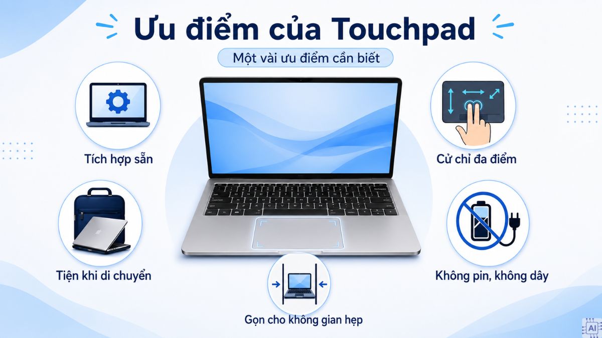 Ưu điểm của Touchpad