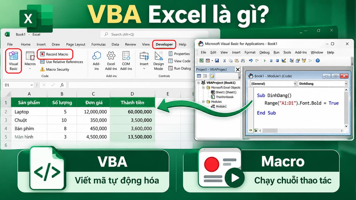 Tìm hiểu VBA Excel