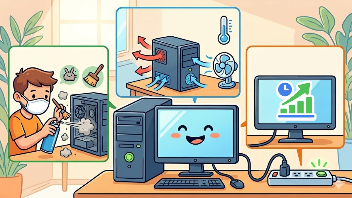 Vệ sinh PC đúng cách giúp tăng tuổi thọ