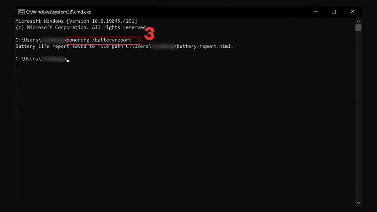 Kiểm tra độ chai pin trên Windows bước 2