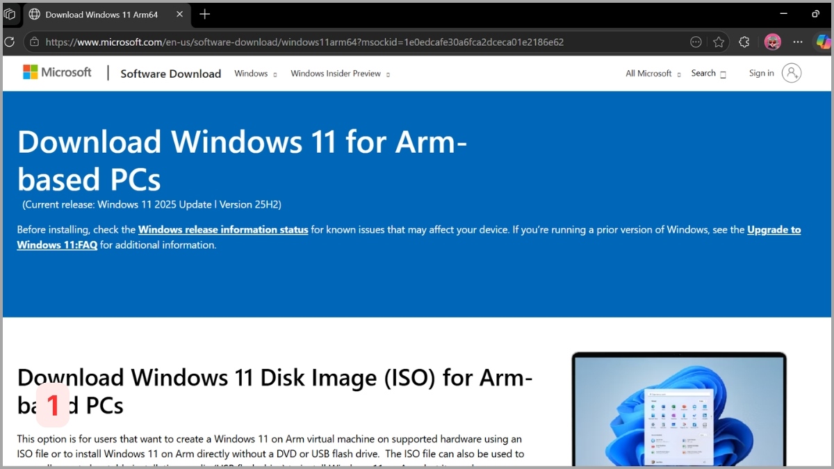 Hướng dẫn tải và cài đặt Windows 11 ARM chính thức bước 1