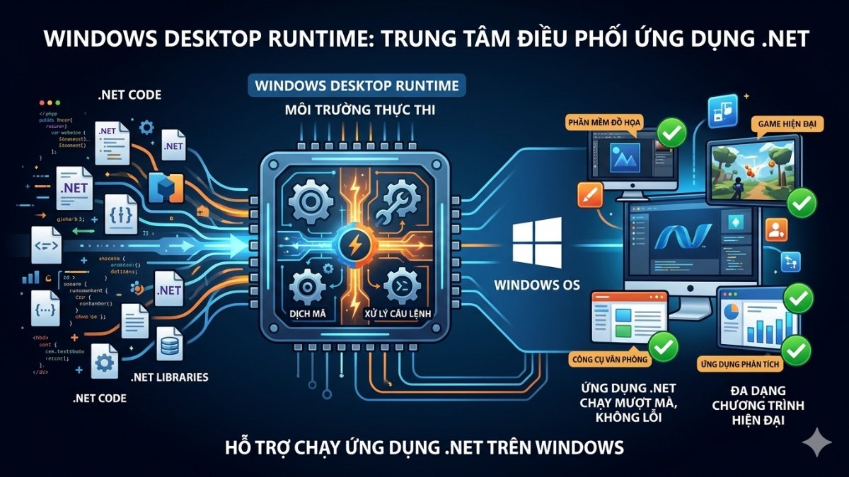 Hỗ trợ chạy ứng dụng NET trên Windows