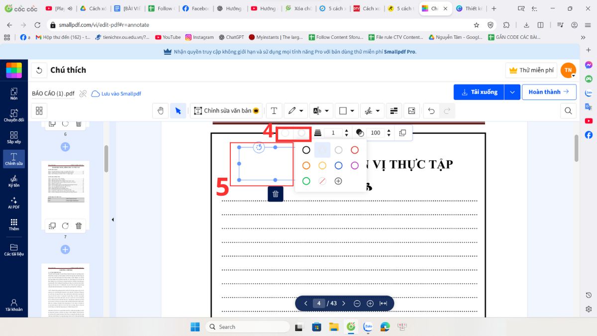 Xóa chữ trong PDF bằng SmallPDF bước 4
