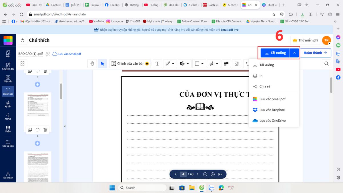 Xóa chữ trong PDF bằng SmallPDF bước 5