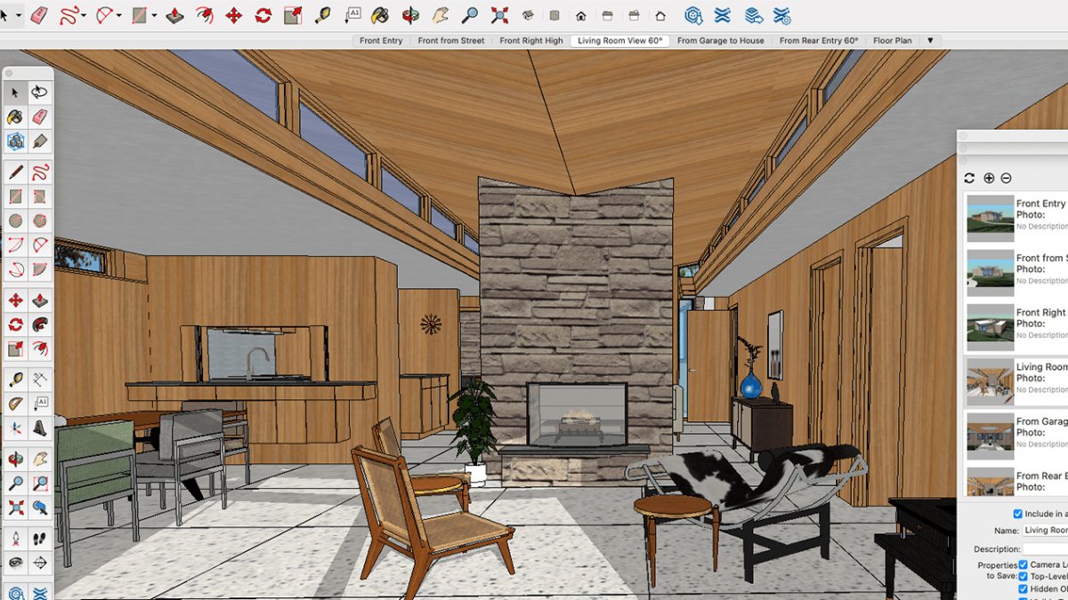 Cần xuất Revit sang SketchUp khi cần có yêu cầu cao hơn về thẩm mỹ và trình bày bản vẽ