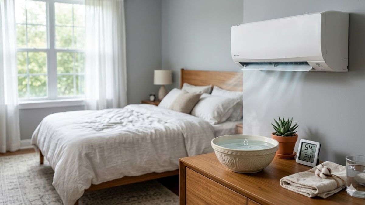 Để chậu nước trong phòng máy lạnh có tác dụng gì?
