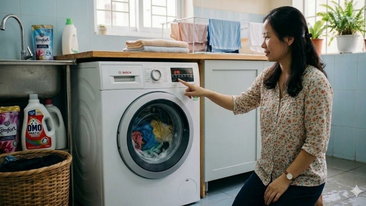 Cách xử lý khi để quần áo trong máy giặt qua đêm