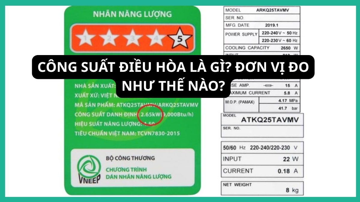 Công suất điều hòa là gì?