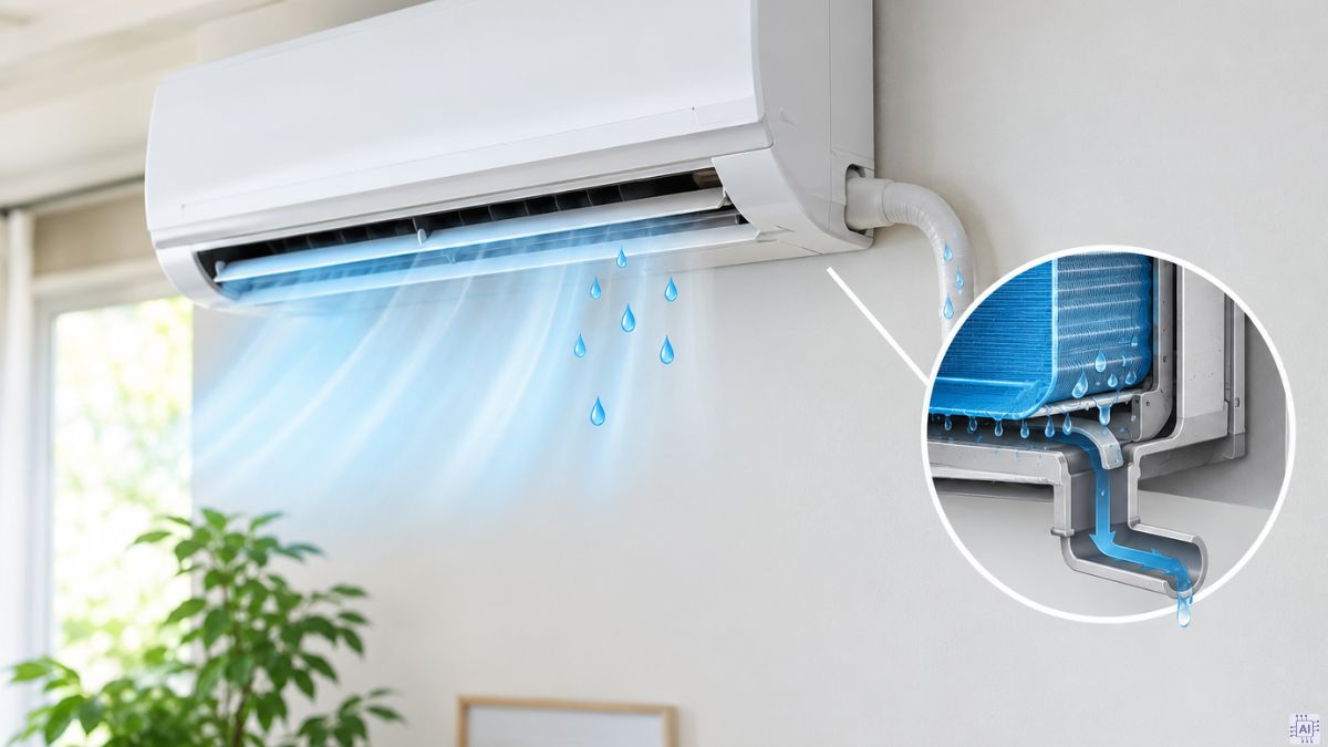 Điều hòa không chảy nước có sao không?