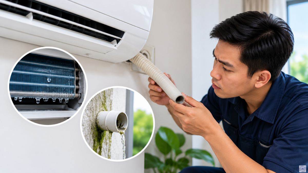 Nguyên nhân phổ biến khiến điều hòa không chảy nước thải