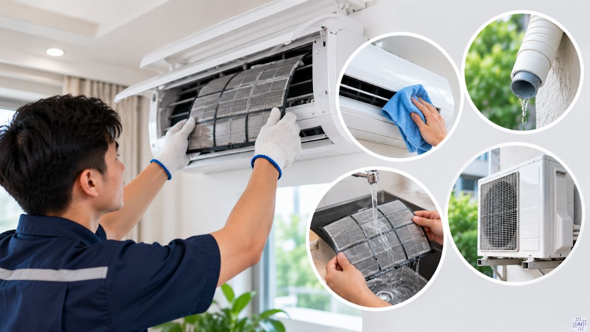 Cách phòng ngừa điều hòa không chảy nước thải