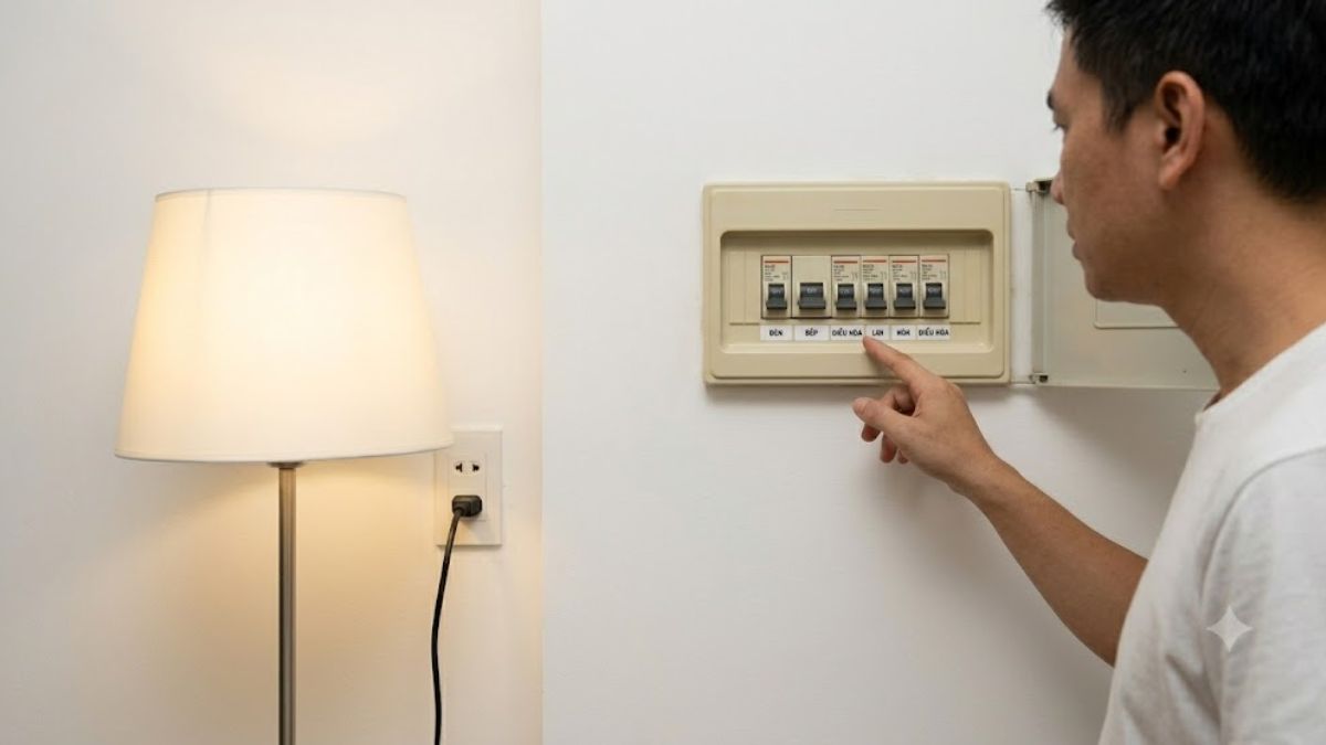 Kiểm tra nguồn điện tổng