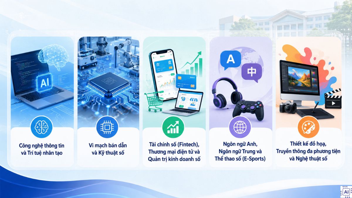 Các ngành đào tạo nổi bật tại ICTU năm 2025
