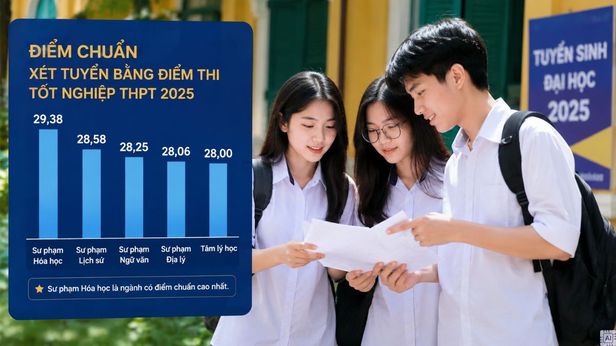 Tổng quan điểm chuẩn Trường Đại học Sư phạm TPHCM 2025