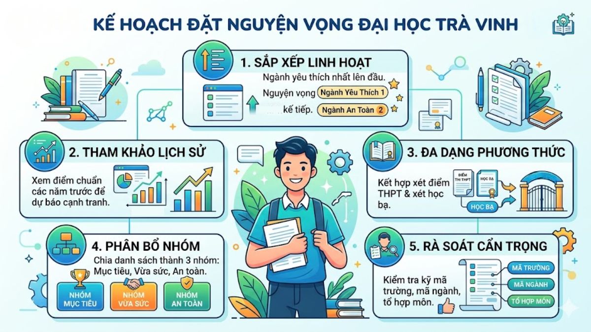 Kinh nghiệm đặt nguyện vọng và tối ưu điểm xét tuyển 2026