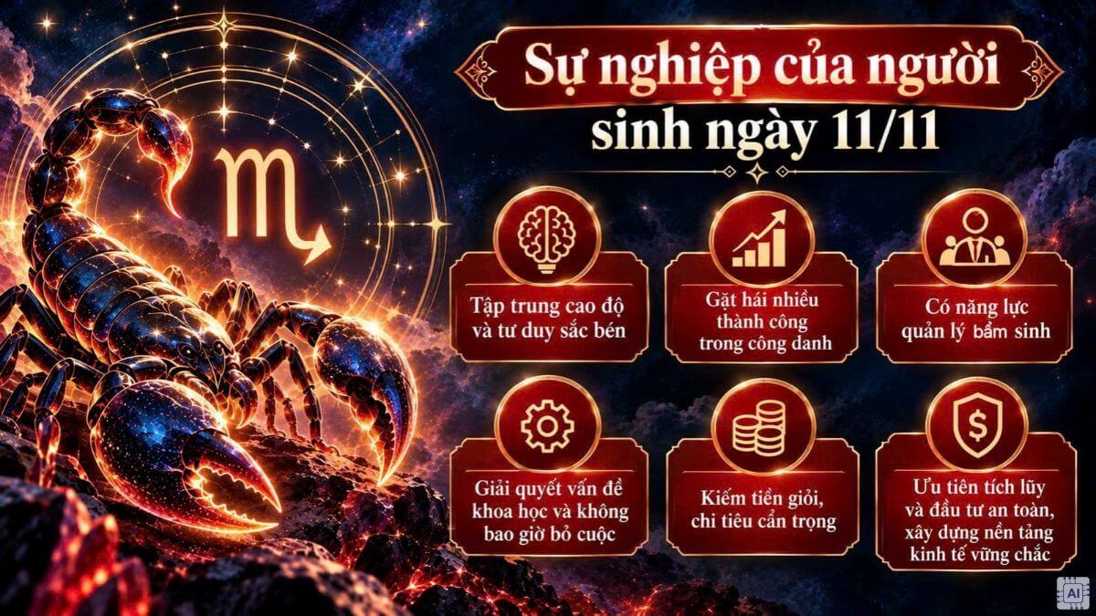Sự nghiệp của người sinh ngày 11/11