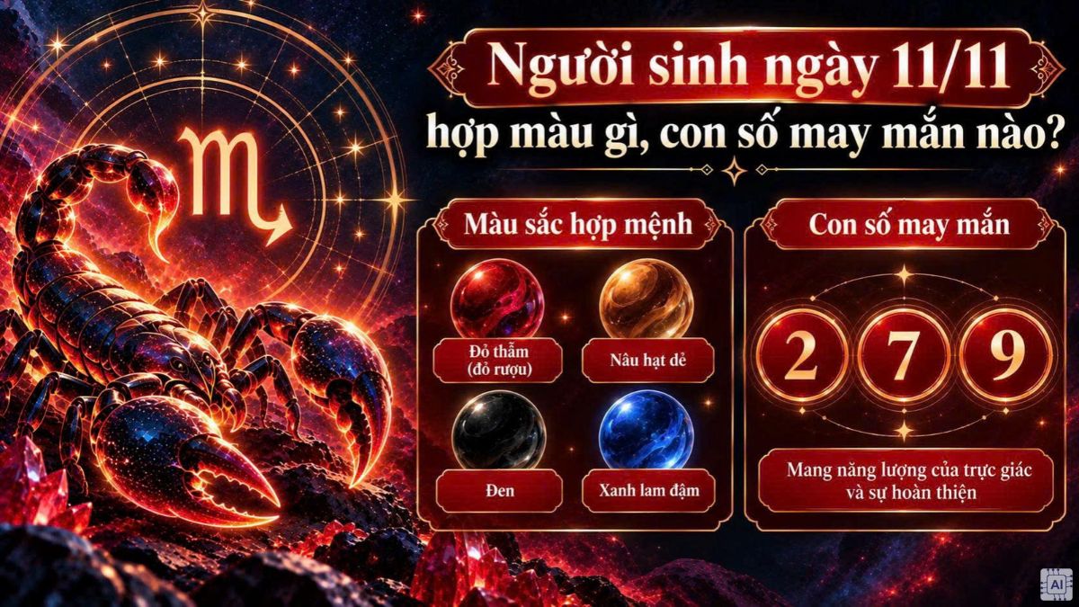 Người sinh ngày 11/11 hợp màu gì, con số may mắn nào?