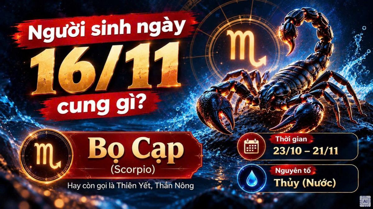 Người sinh ngày 16/11 cung gì?